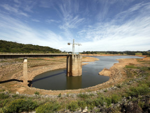 A view of the water catchment of the Cantareira water supply system at Jaguari dam in Joanopollis