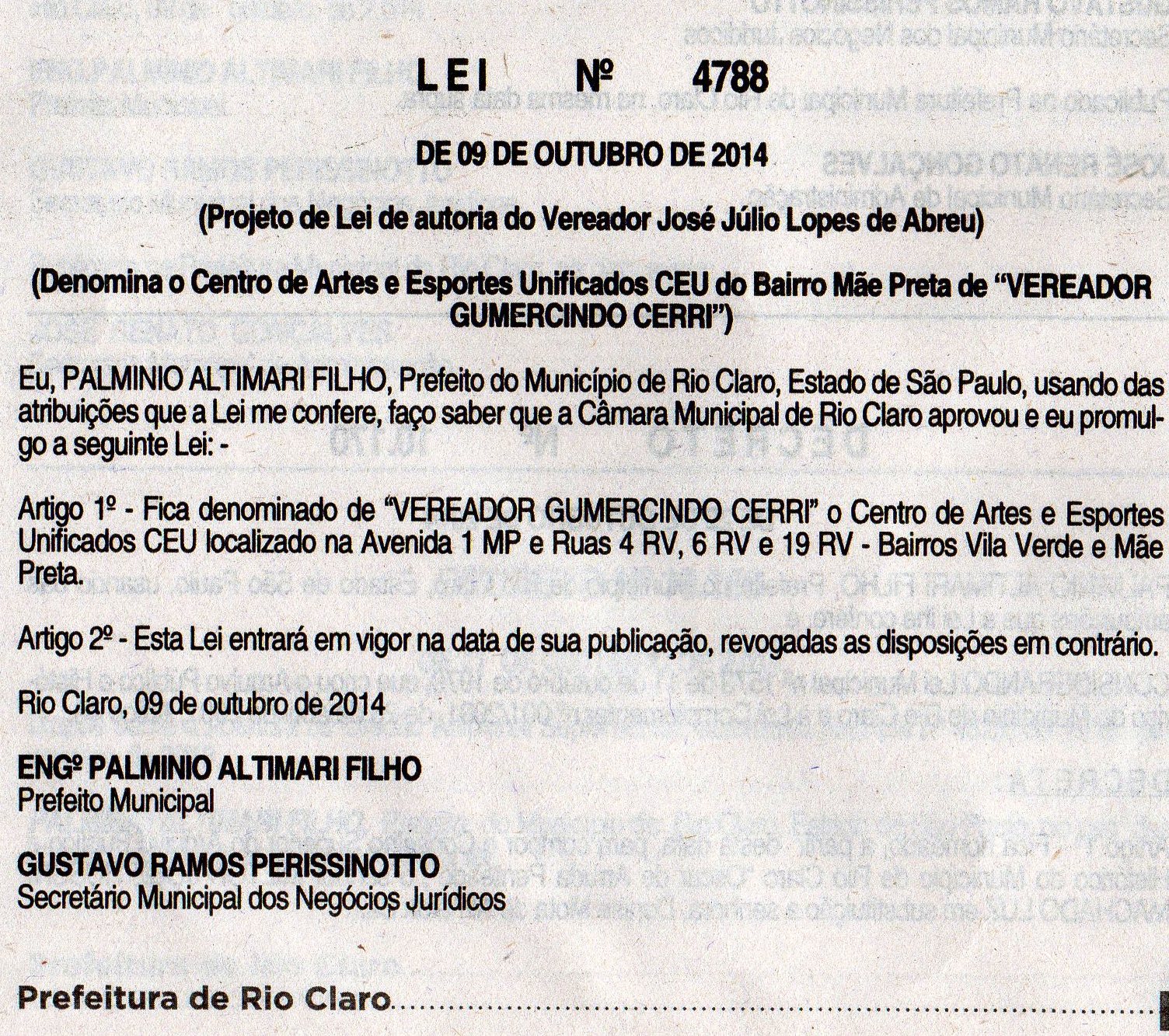 lei 4788 denomina CEU gumercindo cerri227